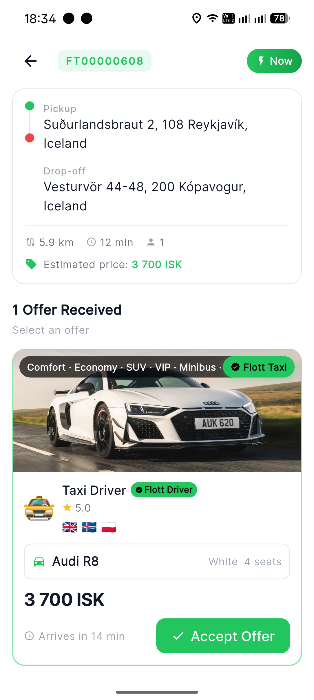 Flott Iceland App